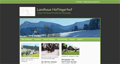 Desktop Screenshot of landhaus-haflingerhof.de